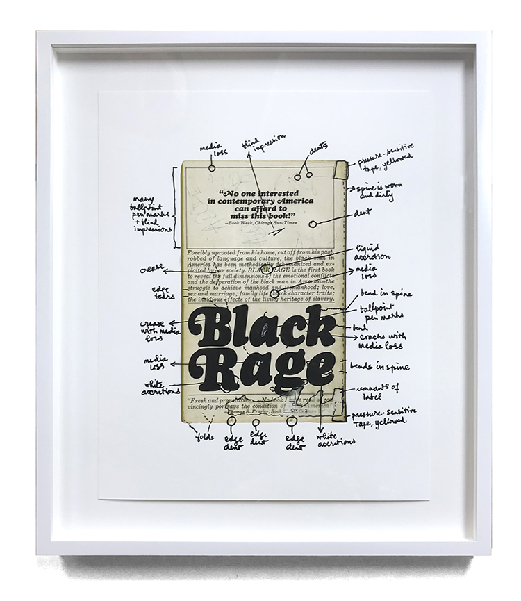 Glenn Ligon Black Rage (back cover)
