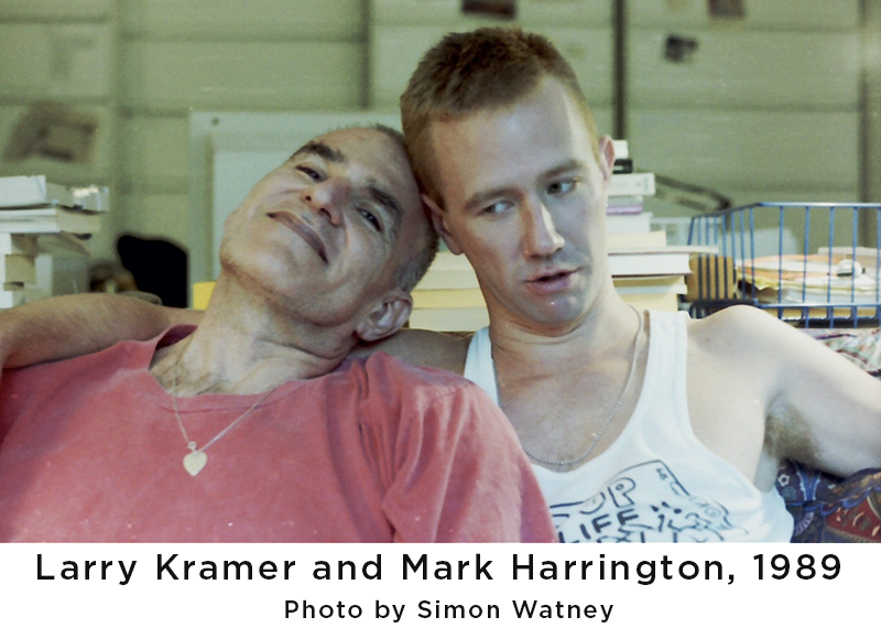 Larry Kramer and Mark Harrington, 1989. Photo by Simon Watney.