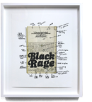 Thumbnail image of Glenn Ligon's "Black Rage (back cover)"
