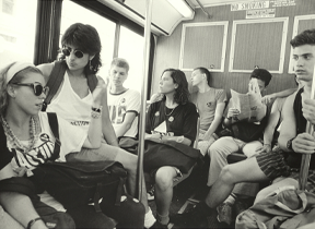 Ben Thornberry's photo: en route to demo at Phyllis Schlafly's birthday, New Orleans, 1988