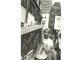 March to a Bush fundraiser at the Waldorf-Astoria Hotel, NYC 1990