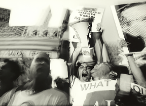 Ben Thornberry's photo: Activists demonstrate at the Republican National Convention, Houston, TX, 1992