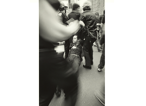 Ben Thornberry's photo: Blocking the Brooklyn Bridge – Koch protest, NYC, 1989