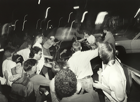 Car attack, 20th anniversary of Stonewall, NYC, 1989