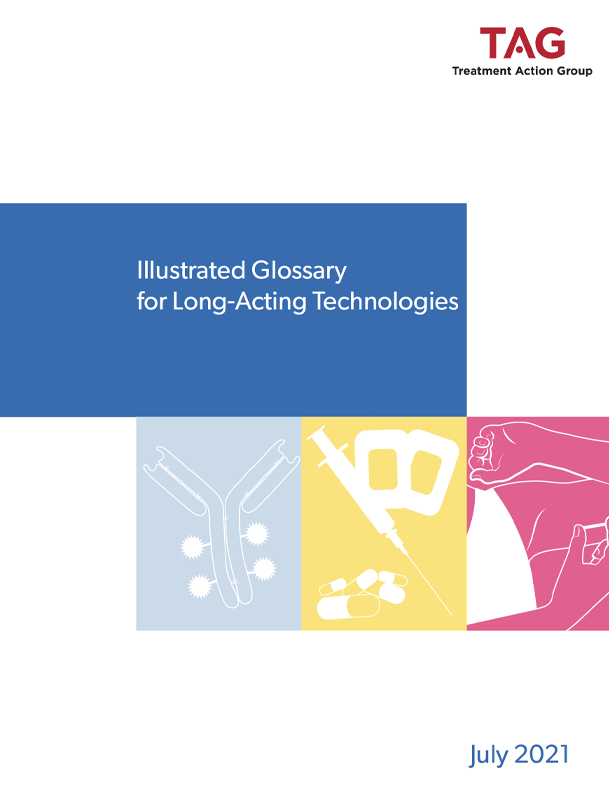cover of the publication: Illustrated Glossary for Long-Acting Technologies, July 2021