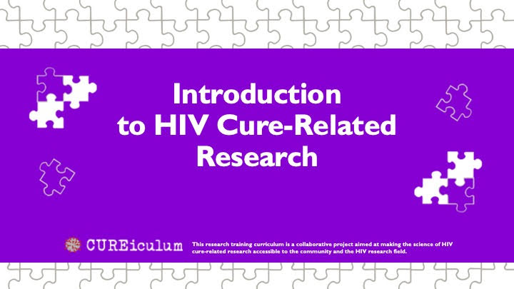 cover slide for introduction to HIV cure-related research