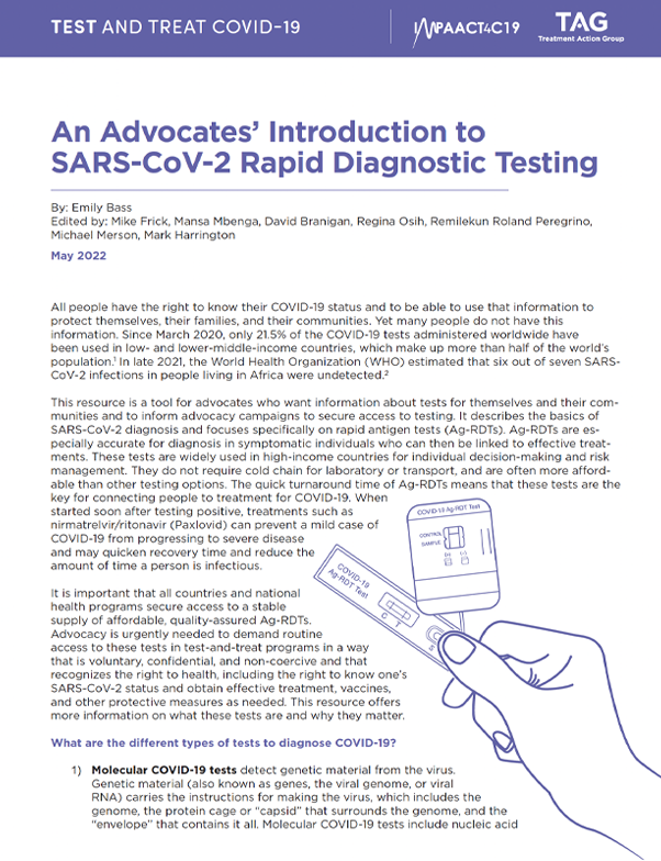 Types of COVID-19 Test